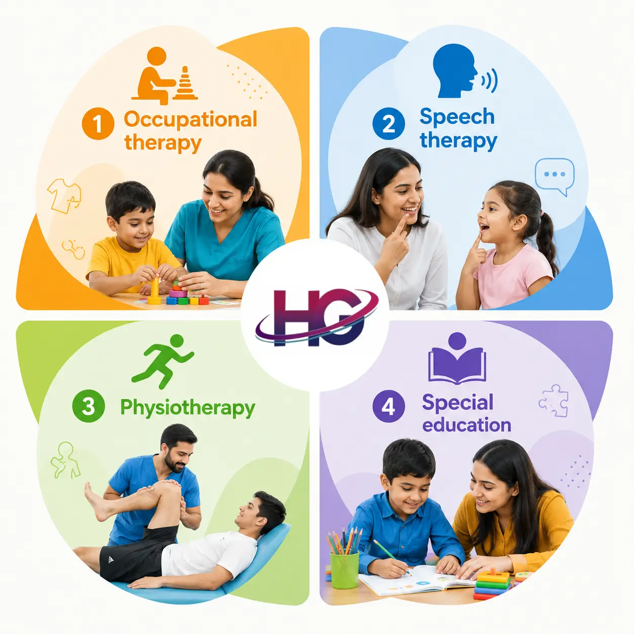 Therapist working with child at Hitharth Growth Centre